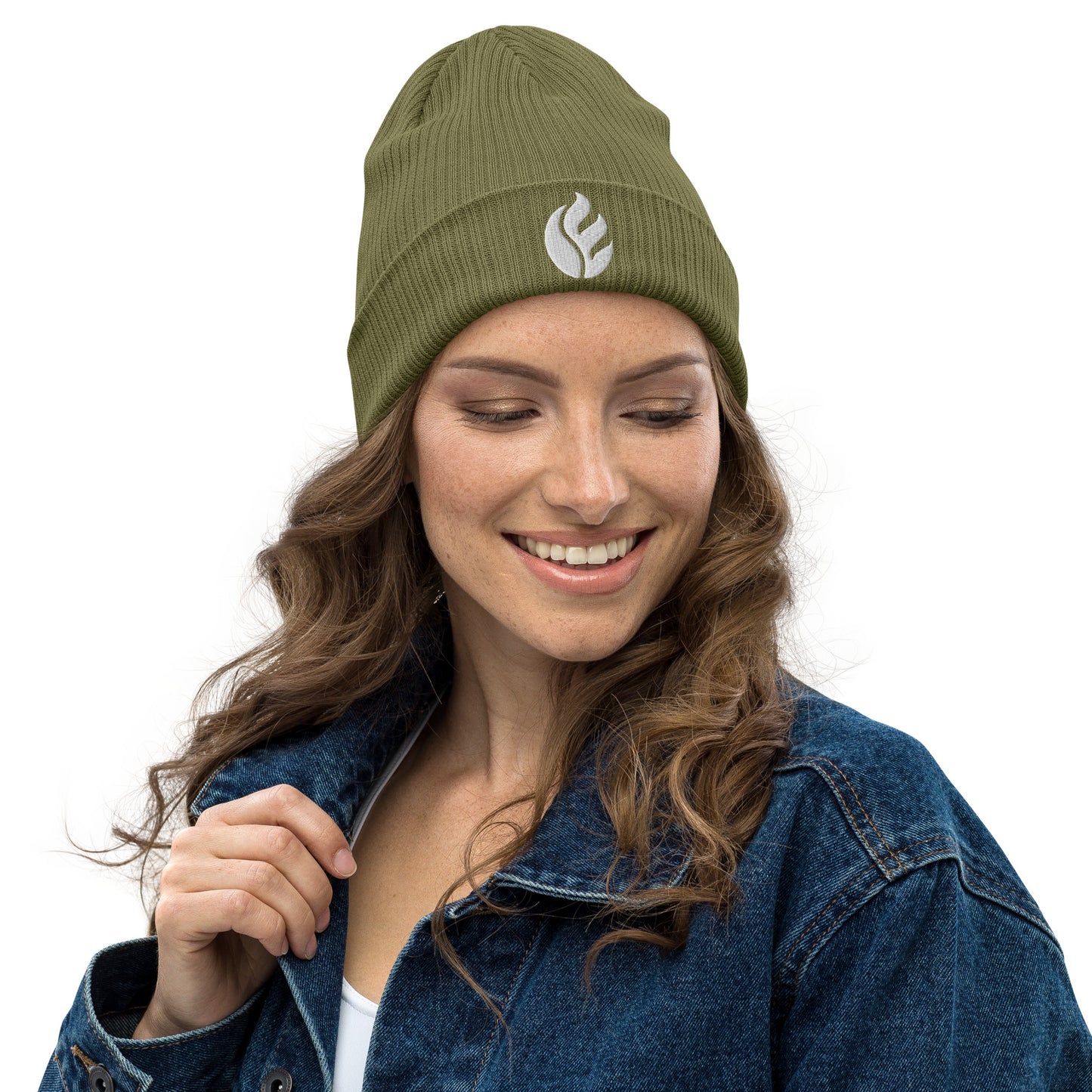 Organic ribbed beanie